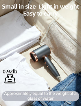 CLGTTBF Lonic hair dryer operates quietly for calmer mornings.