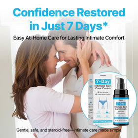 Clidelan foreskin care cream tube on counter ready for discreet application