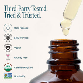 Cliganic Argan Oil for beard and skin comfort.