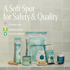 Cliganic cruelty-free and vegan badge on packaging.