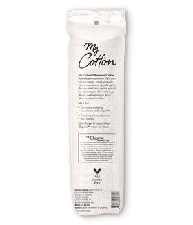 Cliganic Cotton Rounds multi-layer absorbent pads for daily cleansing.