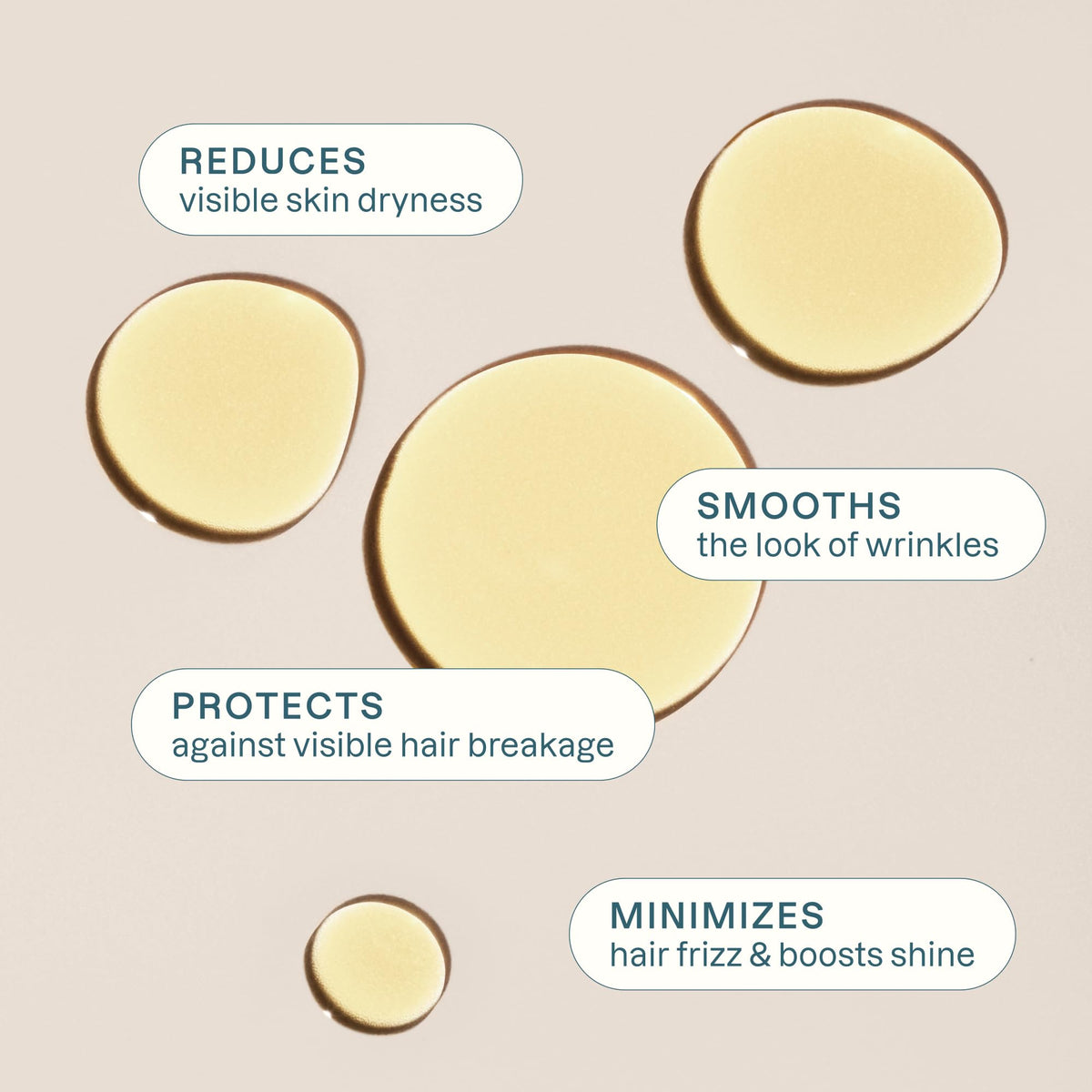 Cliganic Jojoba Oil on hair, nourishes scalp and smooths frizz