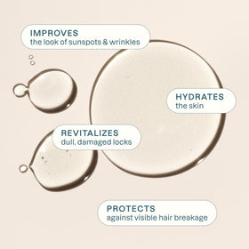 Cliganic Argan Oil pump bottle used for fast-absorbing hair nourishment.