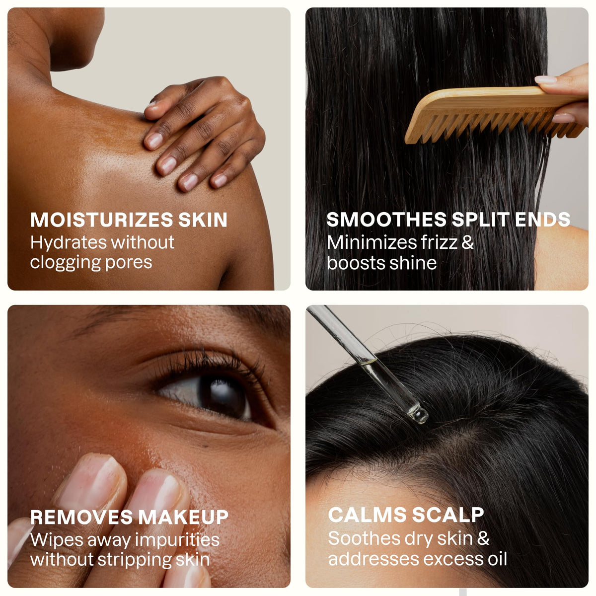 Cliganic organic jojoba oil ingredients panel highlight single-ingredient purity