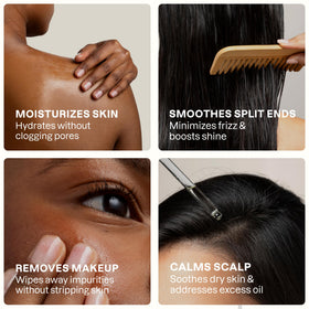 Cliganic organic jojoba oil ingredients panel highlight single-ingredient purity