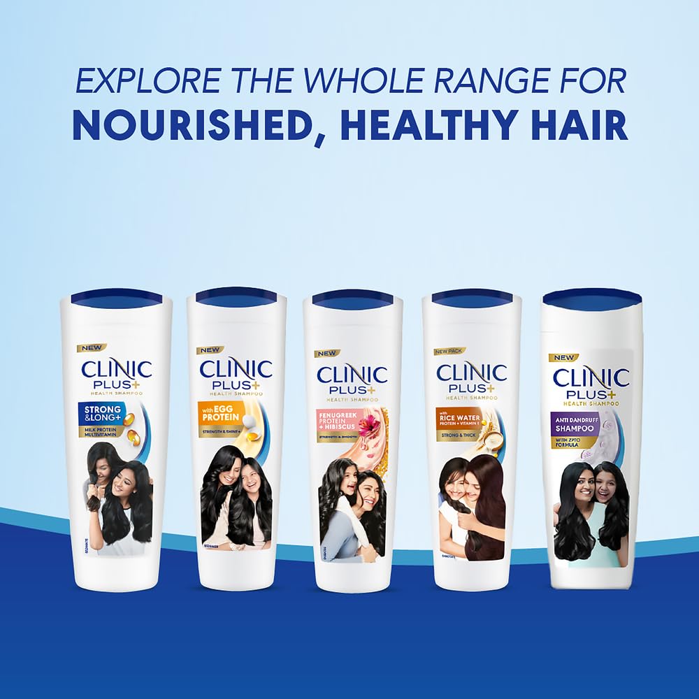 Clinic Plus after-use hair appears smoother and easier to manage.
