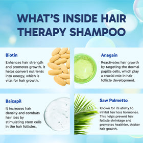 Clinical Effects Hair Therapy Conditioner label closeup highlights apple stem cells and sea buckthorn