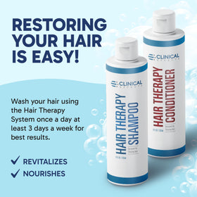Clinical Effects Hair Therapy Shampoo splash shows refreshing scent for daily use