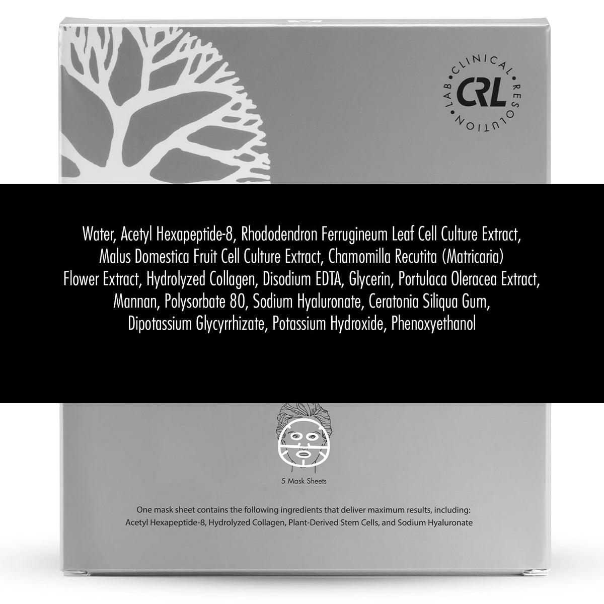 Clinical Resolution CRL Peptide Aqua Gel Mask aloe vera and chamomile for calming relief