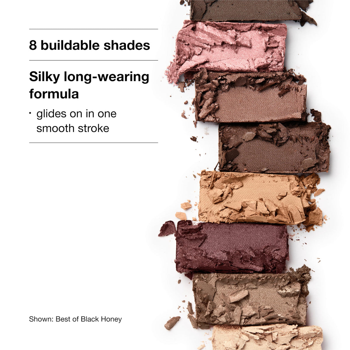 Clinique All About Shadow compact includes mirror and dual-ended applicator.