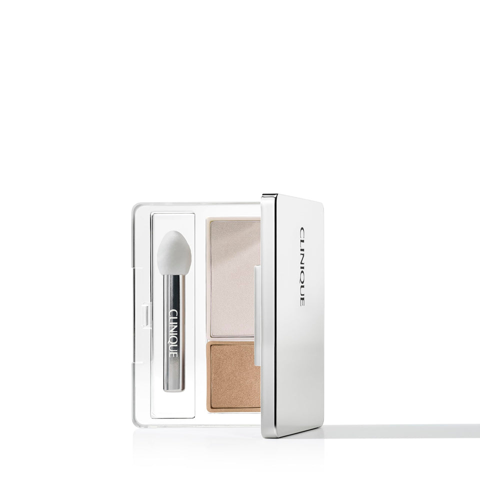 Clinique All About Shadow Duo seashell pink swatch for soft base