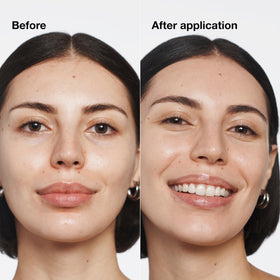 Clinique Beyond Perfecting application on skin highlighting seamless blend and long wear.