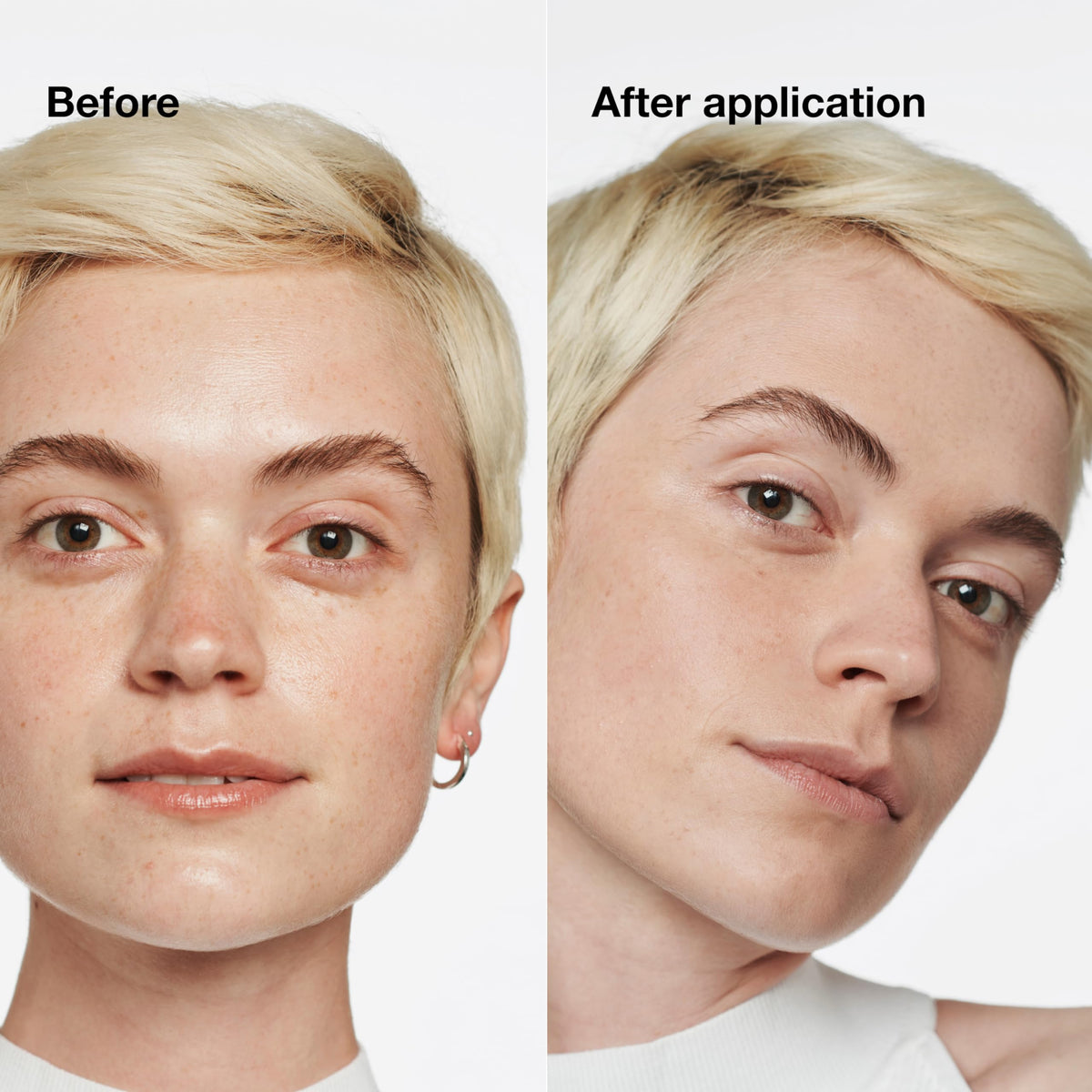 Clinique Beyond Perfecting packaging on desk highlights shade selection and mess-free use.