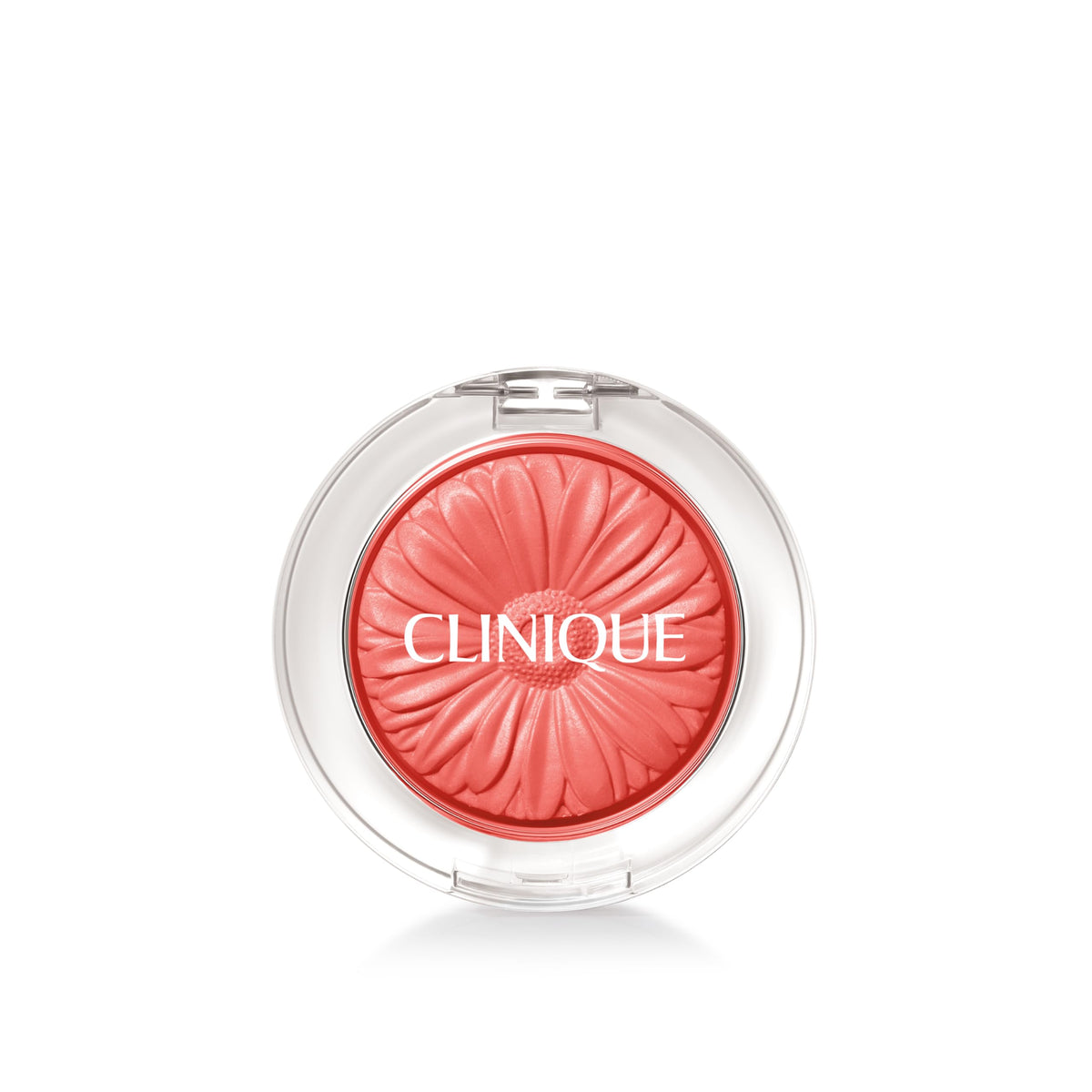 Clinique Cheek Pop Blush Peach Pop compact shows vibrant color with a natural finish