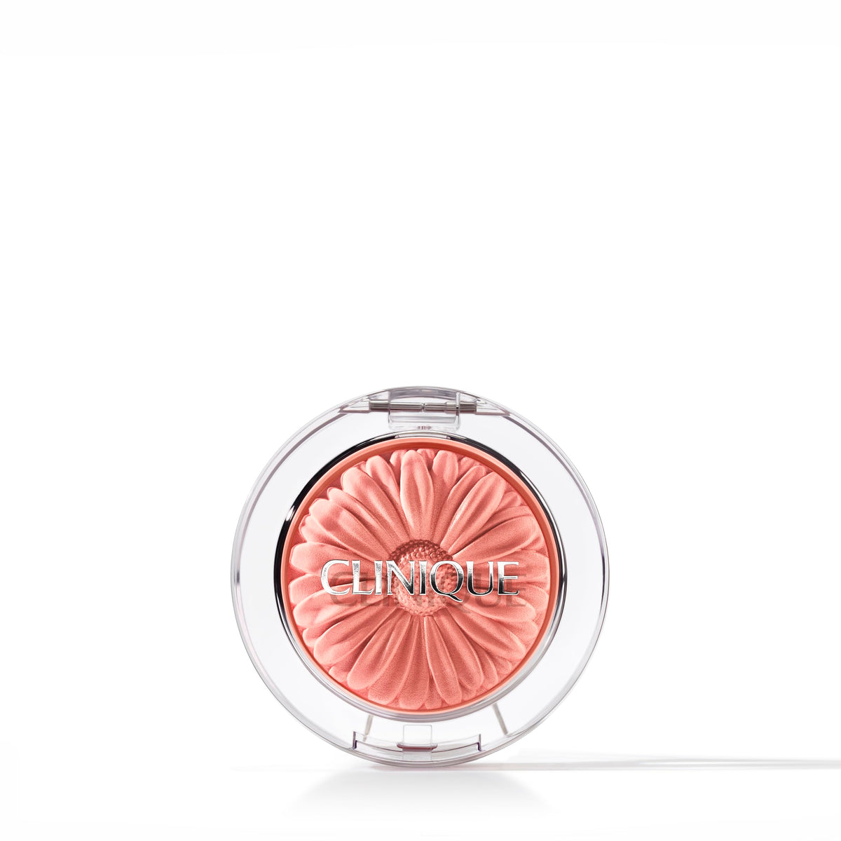 Clinique Cheek Pop Blush Pink Honey Pop swirl brush swatch for vibrant, long-lasting color.