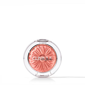 Clinique Cheek Pop Blush Pink Honey Pop swirl brush swatch for vibrant, long-lasting color.
