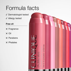 Clinique Chubby Stick blush travel-friendly design ideal for bags.