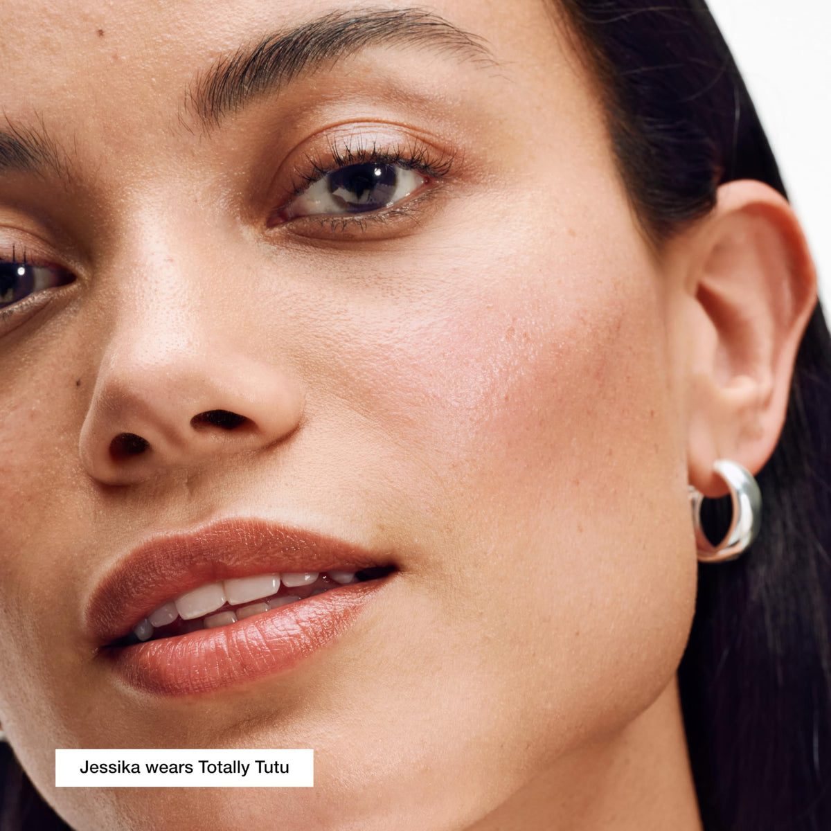Clinique Chubby Stick lip application shows easy swipe-on use.