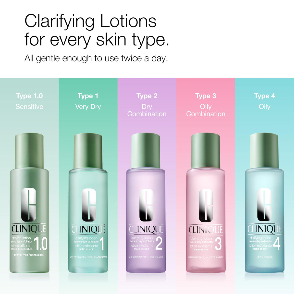 Clinique Clarifying Lotion 1.0 cotton-ball application ready for cleansing routine