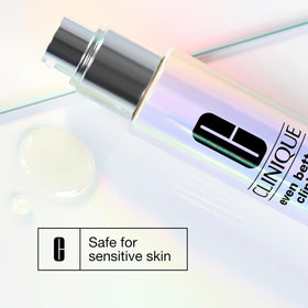 Clinique Even Better Clinical serum fragrance‑free packaging for sensitive skin.