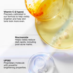 Clinique Even Better Clinical serum swirl on skin showing lightweight absorption.