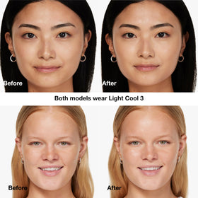 Clinique Even Better Vitamin Makeup swatch on skin demonstrating light coverage