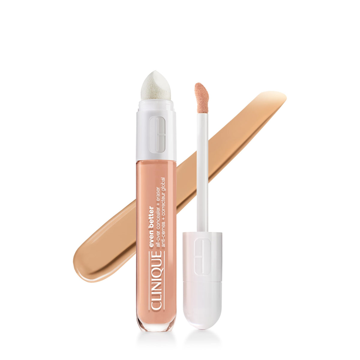 Clinique Even Better Concealer application showing smooth, full coverage for a flawless look