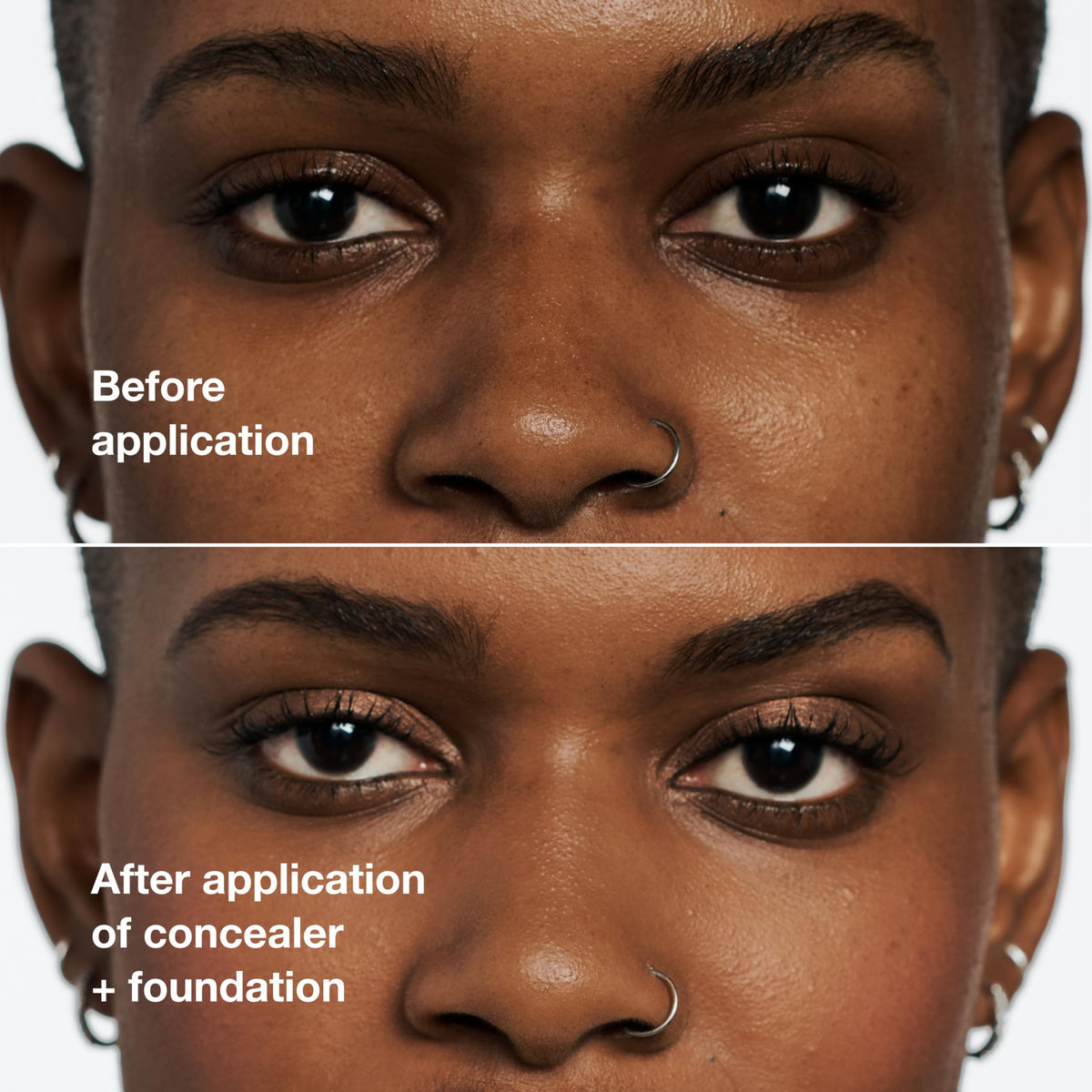 Under-eye application of Clinique Even Better concealer delivering full coverage