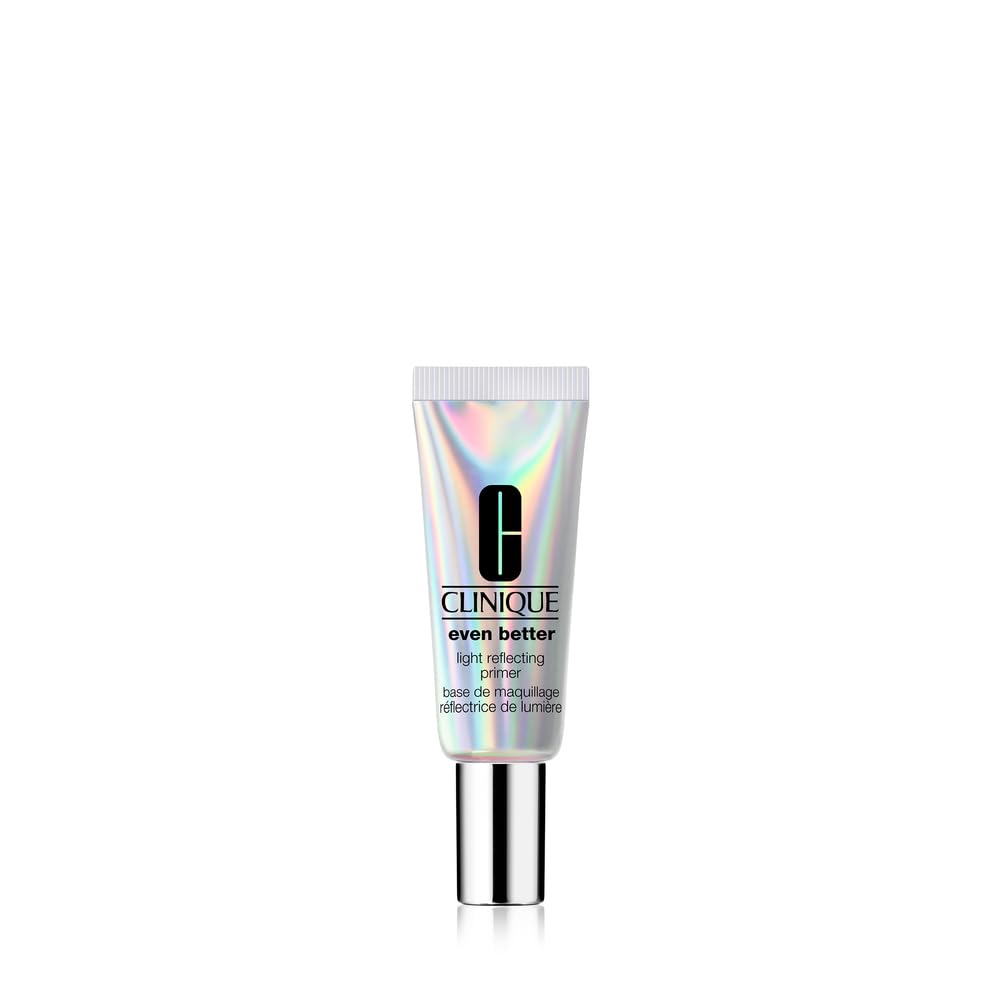 Clinique Even Better Light Reflecting Primer bottle showing luminous formula for glow.
