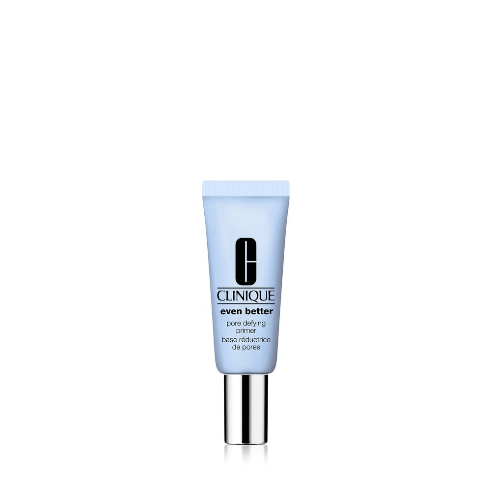 Clinique Even Better Pore Defying Primer bottle preps skin and minimizes shine for makeup.