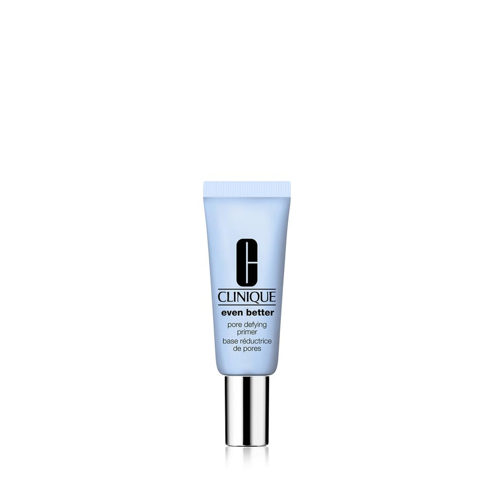 Clinique Even Better Pore Defying Primer bottle preps skin and minimizes shine for makeup.