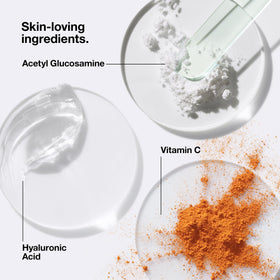 Clinique Even Better Primer close-up shows hydrating effect from hyaluronic acid.