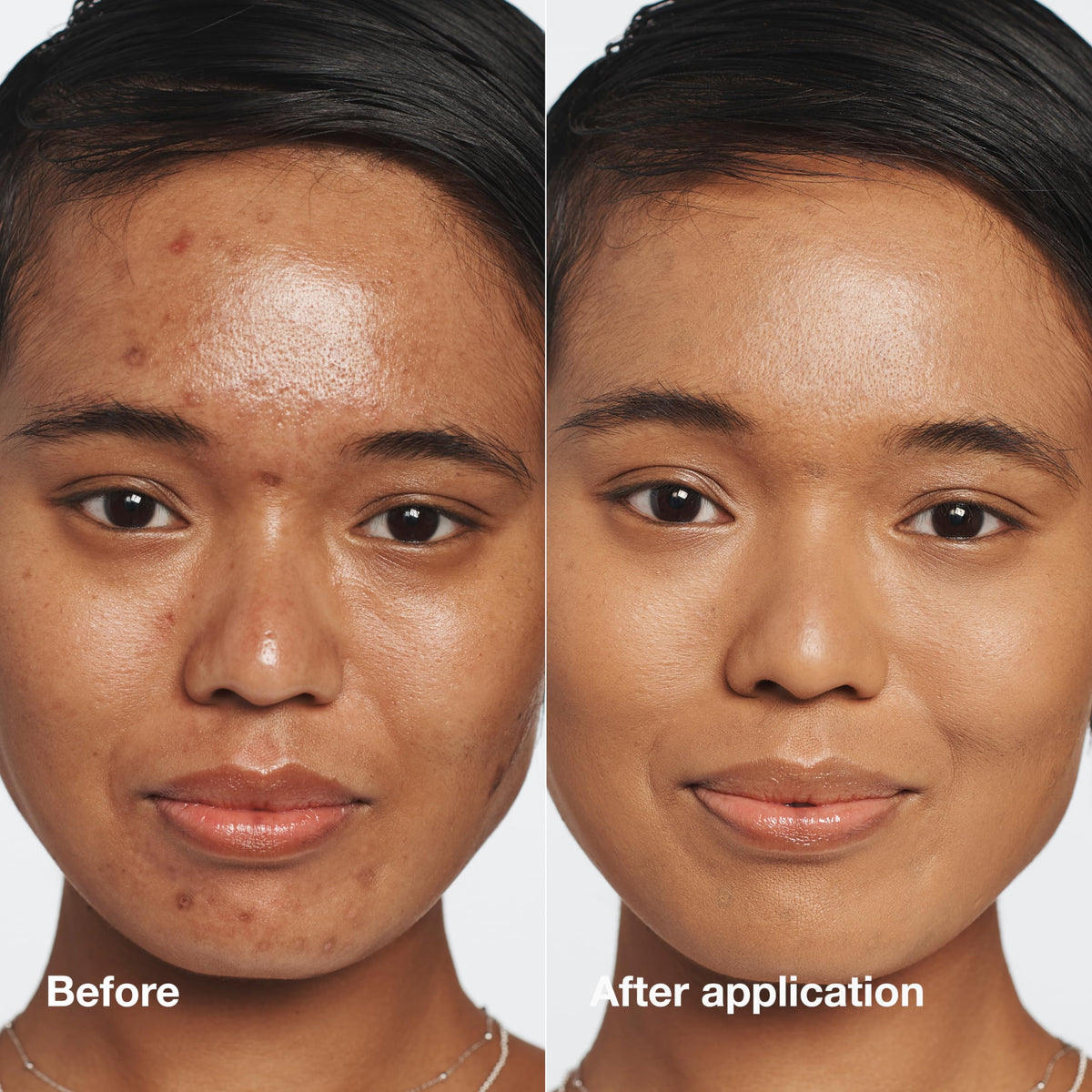 Clinique Even Better texture closeup highlights hydrating, natural-looking finish.