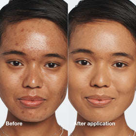 Clinique Even Better texture closeup highlights hydrating, natural-looking finish.