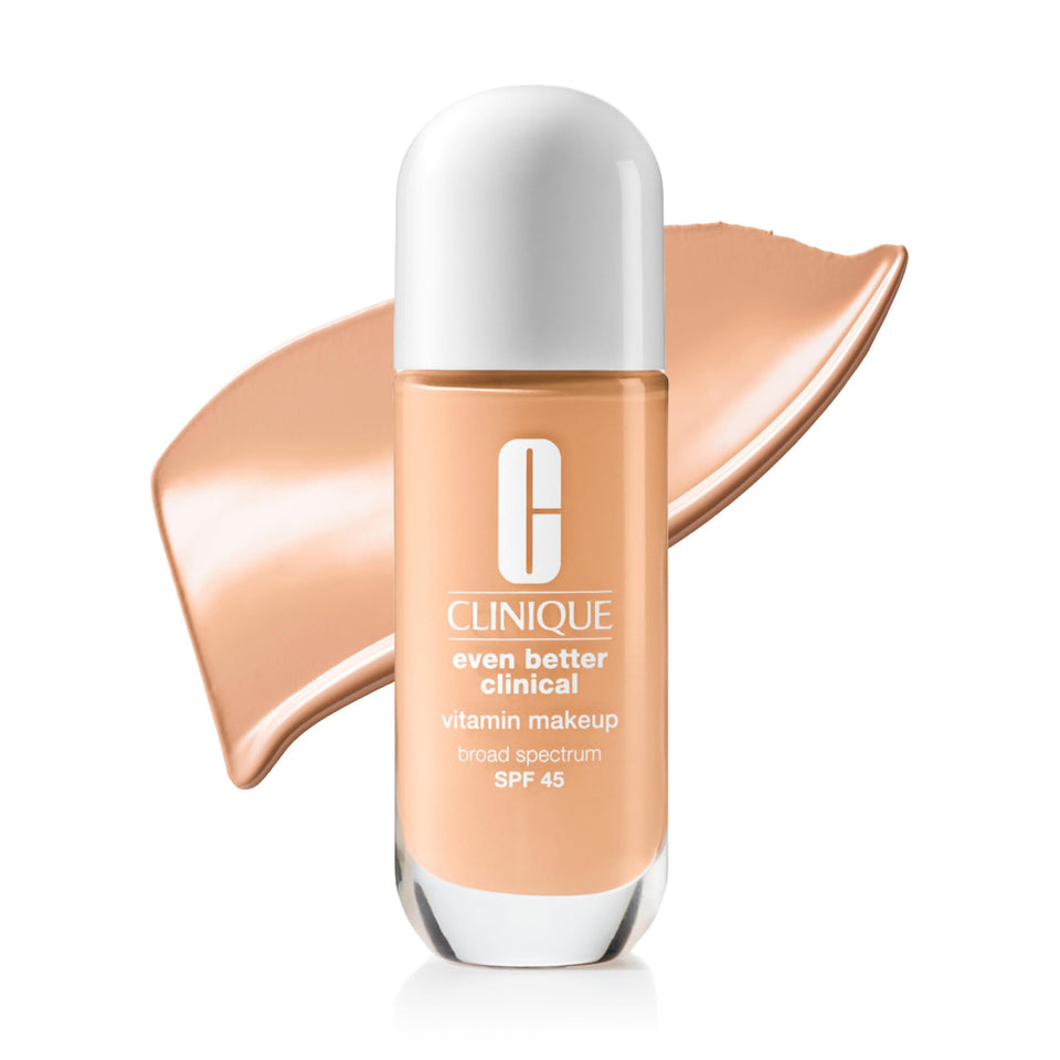 Clinique Even Better Vitamin Makeup bottle with pump showing lightweight coverage for daily wear.