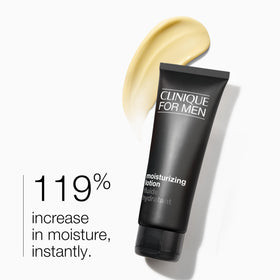 Clinique For Men Cream Shave tube; cushiony formula for a close, comfortable shave.