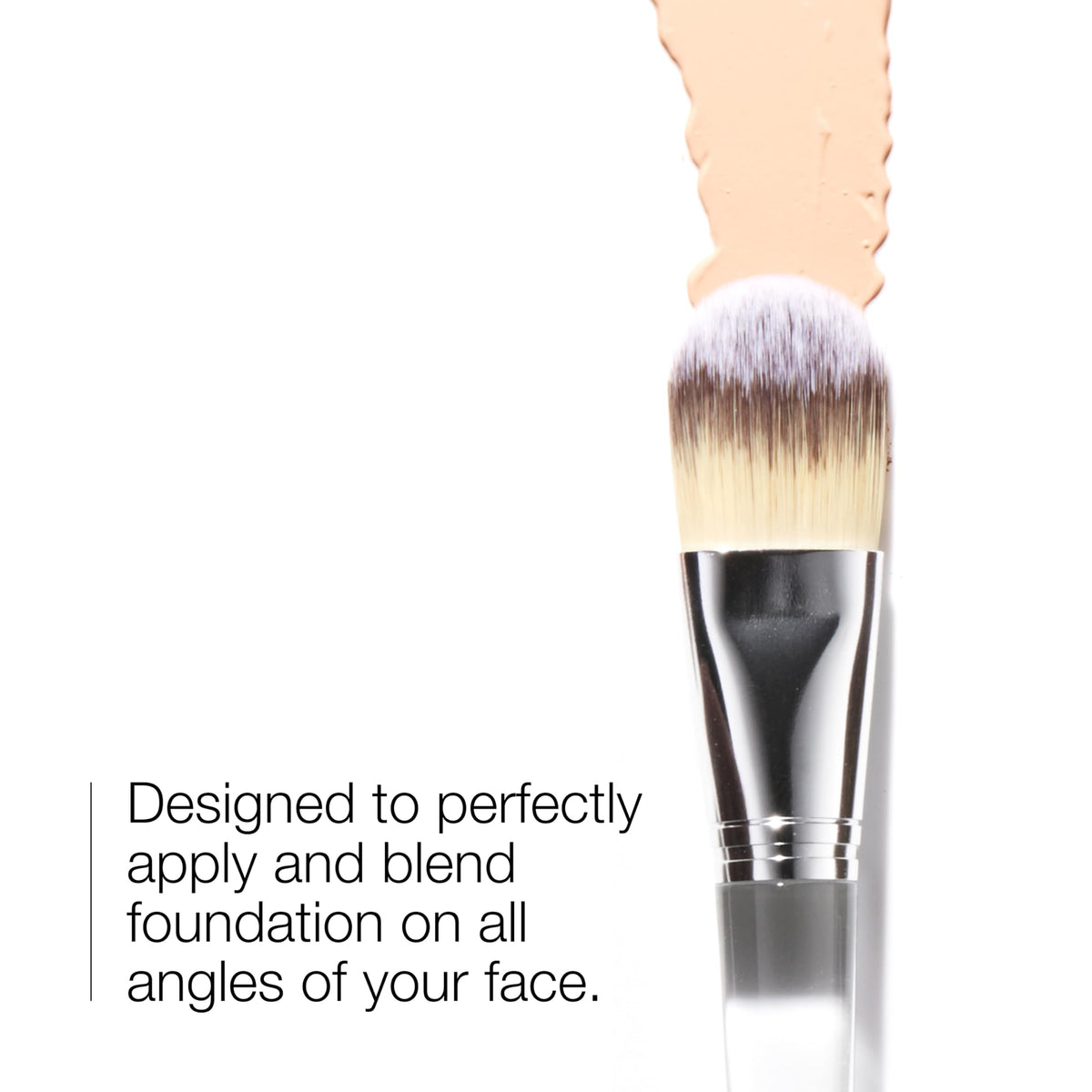 Clinique Foundation Blending Brush achieves seamless coverage with quick strokes.