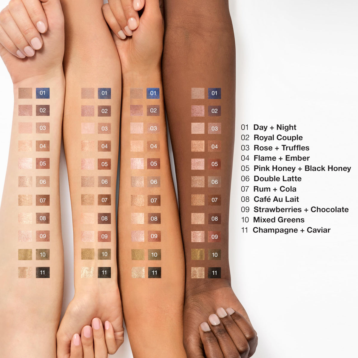 Clinique High Impact Shadow Play Caviar shadow cream for precise definition.