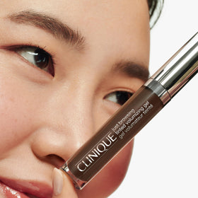Clinique Just Browsing wear test shows waterproof, smudgeproof performance.