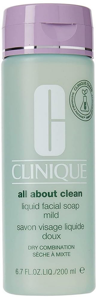 Clinique Liquid Facial Soap Mild 6F37 pump bottle ready for clean, gentle daily cleansing.