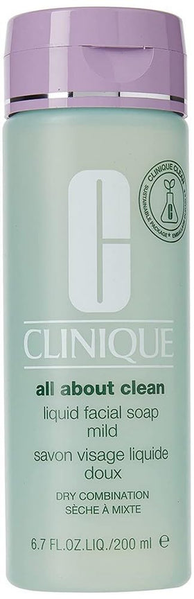 Clinique Liquid Facial Soap Mild 6F37 pump bottle ready for clean, gentle daily cleansing.