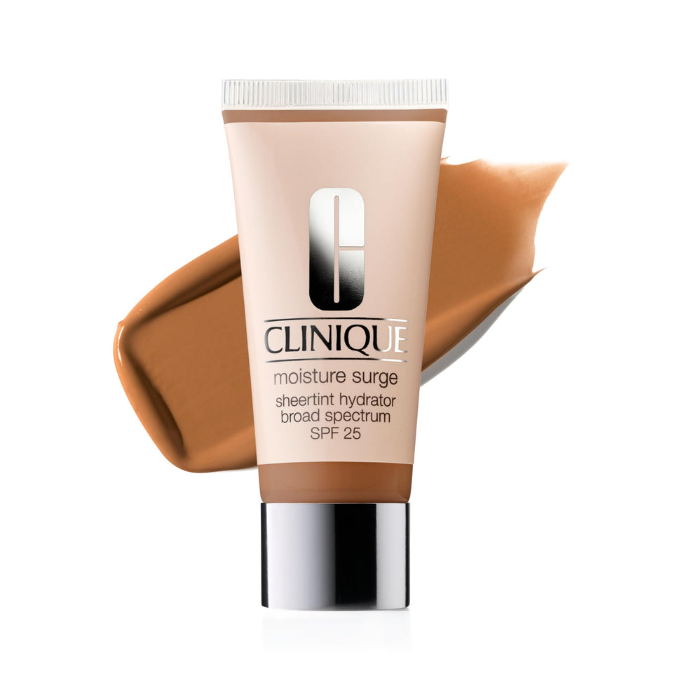 Clinique Moisture Surge Sheertint bottle with SPF 25 for lightweight hydration