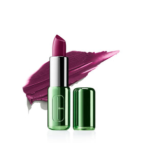 Clinique Pop Longwear Lipstick close-up bullet showing rich color for bold lips.