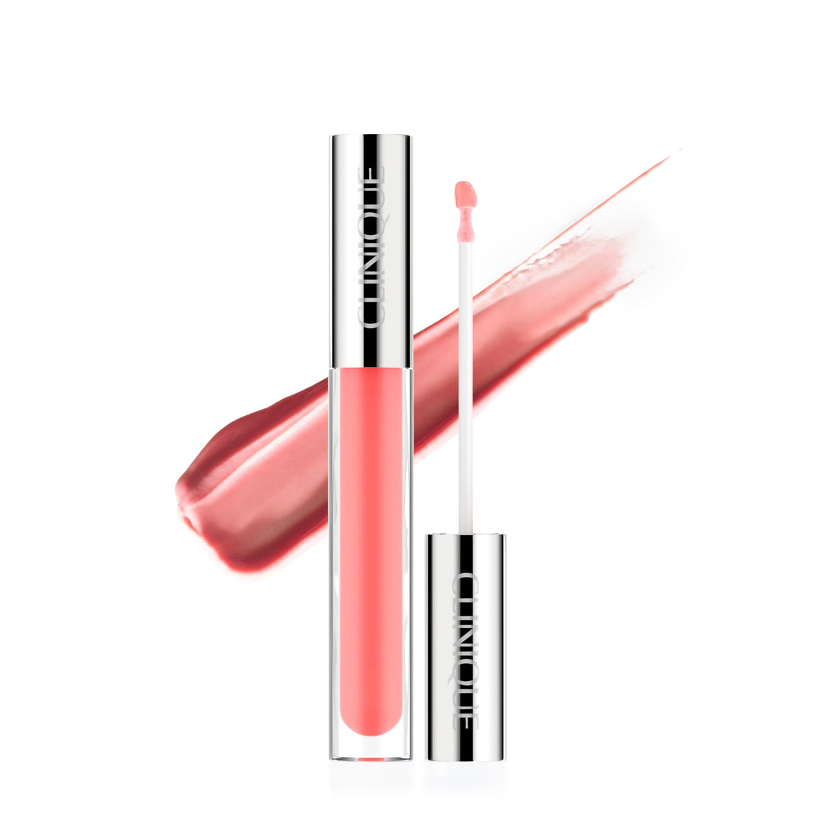 Clinique Pop Plush Creamy Lip Gloss application angle for precise, even color and shine