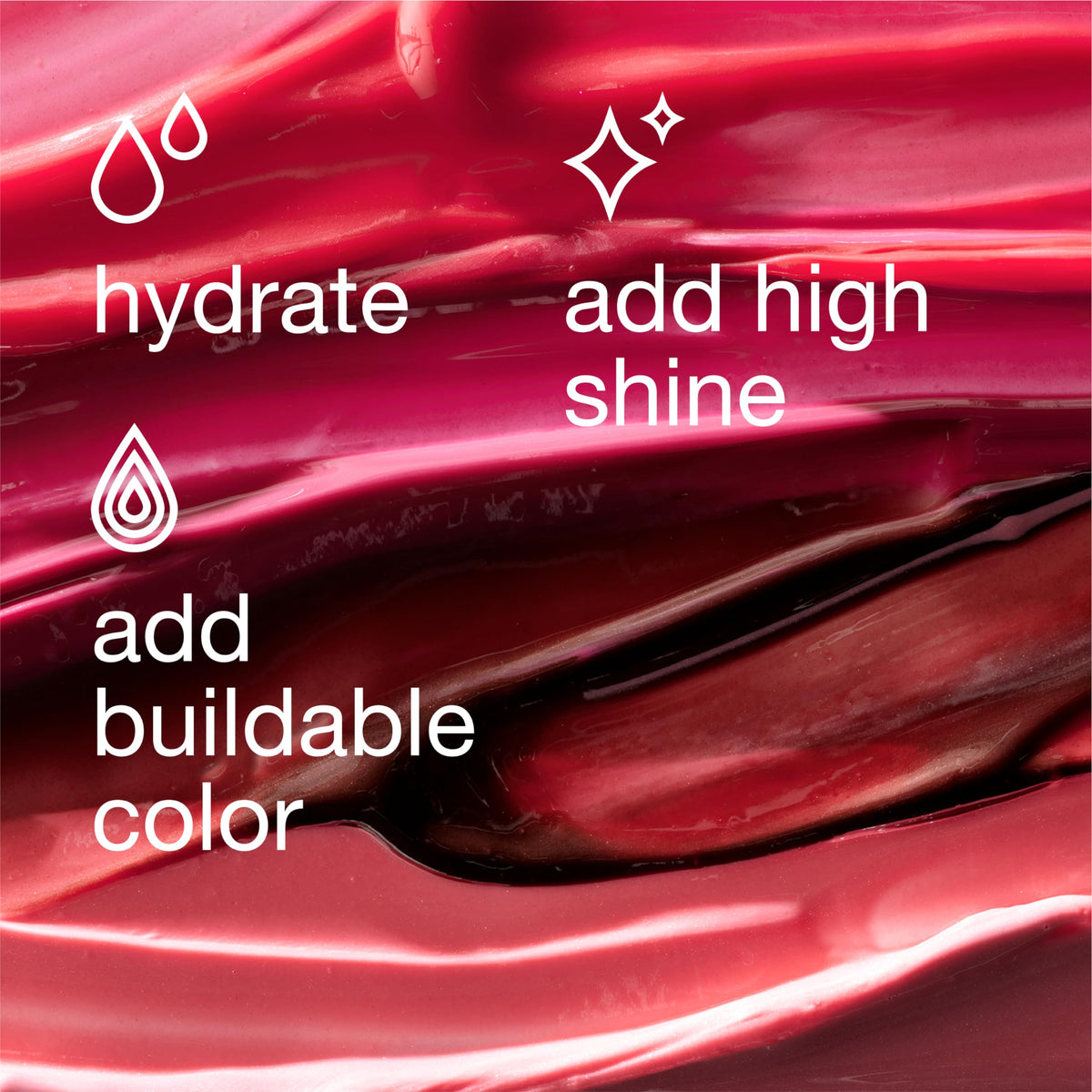 Clinique Pop Plush Creamy Lip Gloss bubblegum-pop shade on lips