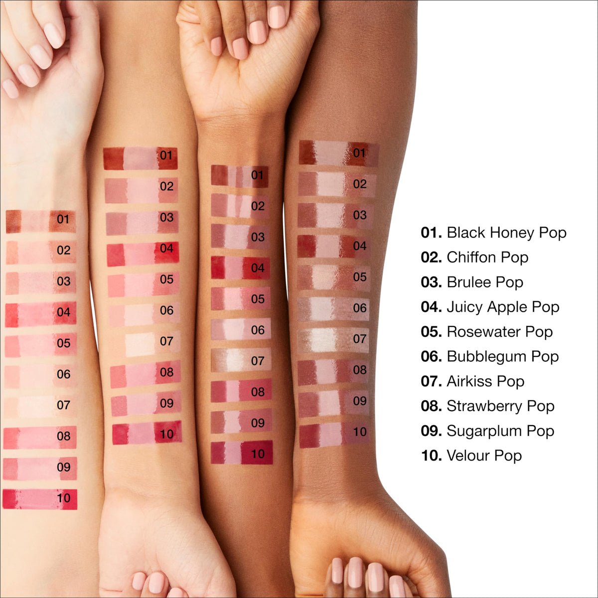 Clinique Pop Plush Creamy Lip Gloss doe-foot applicator for smooth, precise application