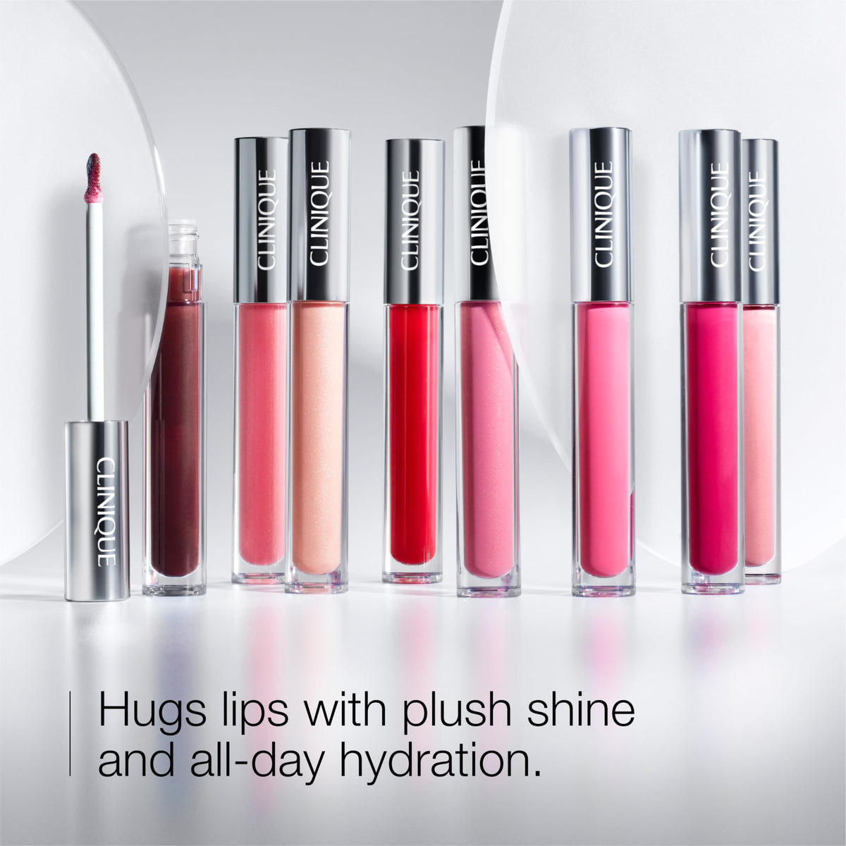Clinique Pop Plush Creamy Lip Gloss hyaluronic hydration closeup delivers plump-looking lips