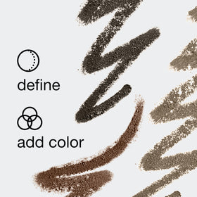 Clinique Quickliner For Brows brow stroke demonstration for natural shape.