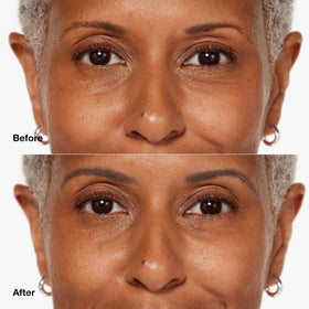 Clinique Quickliner For Brows swatch shows smooth color for easy filling.