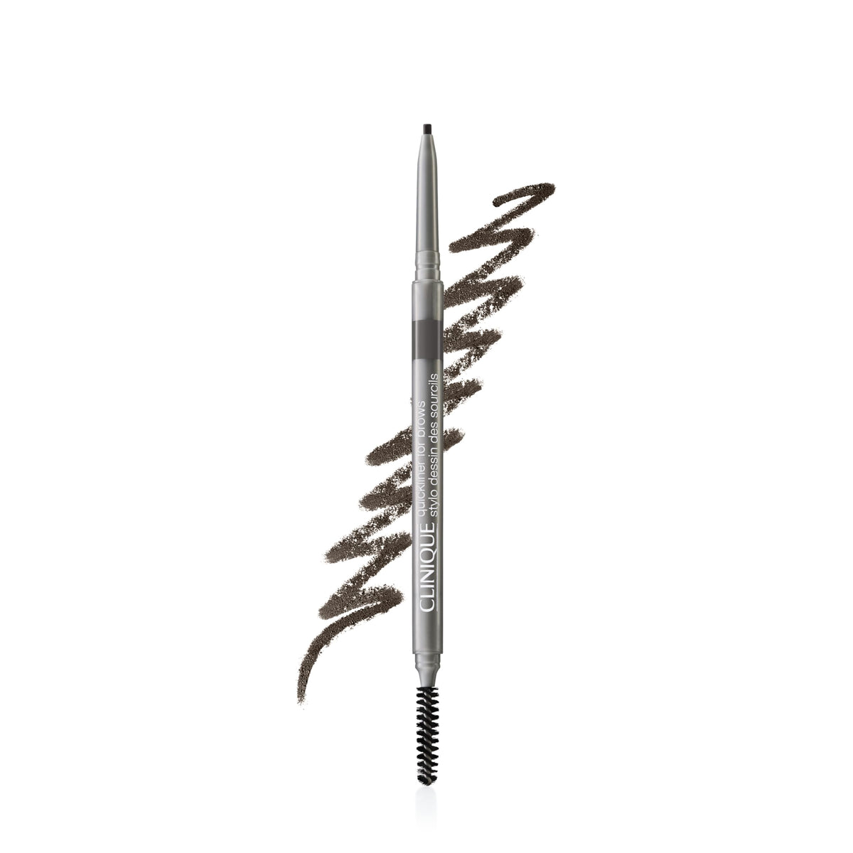 Clinique Quickliner For Brows pencil tip close-up for precise natural strokes.